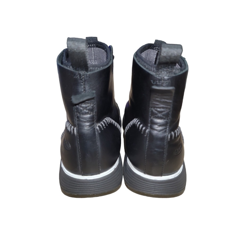 Chaco Dixon Men's Black Leather Mid Casual Comfort Chukka Boots Size 8 - Picture 6 of 11